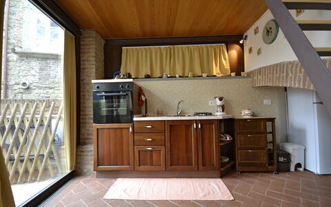 Appartamento Passerini: Ejendom, Værelse, Bygning, Møbel, Køkken, Hus, Ejendom, Cabinetry, Countertop, Hjem