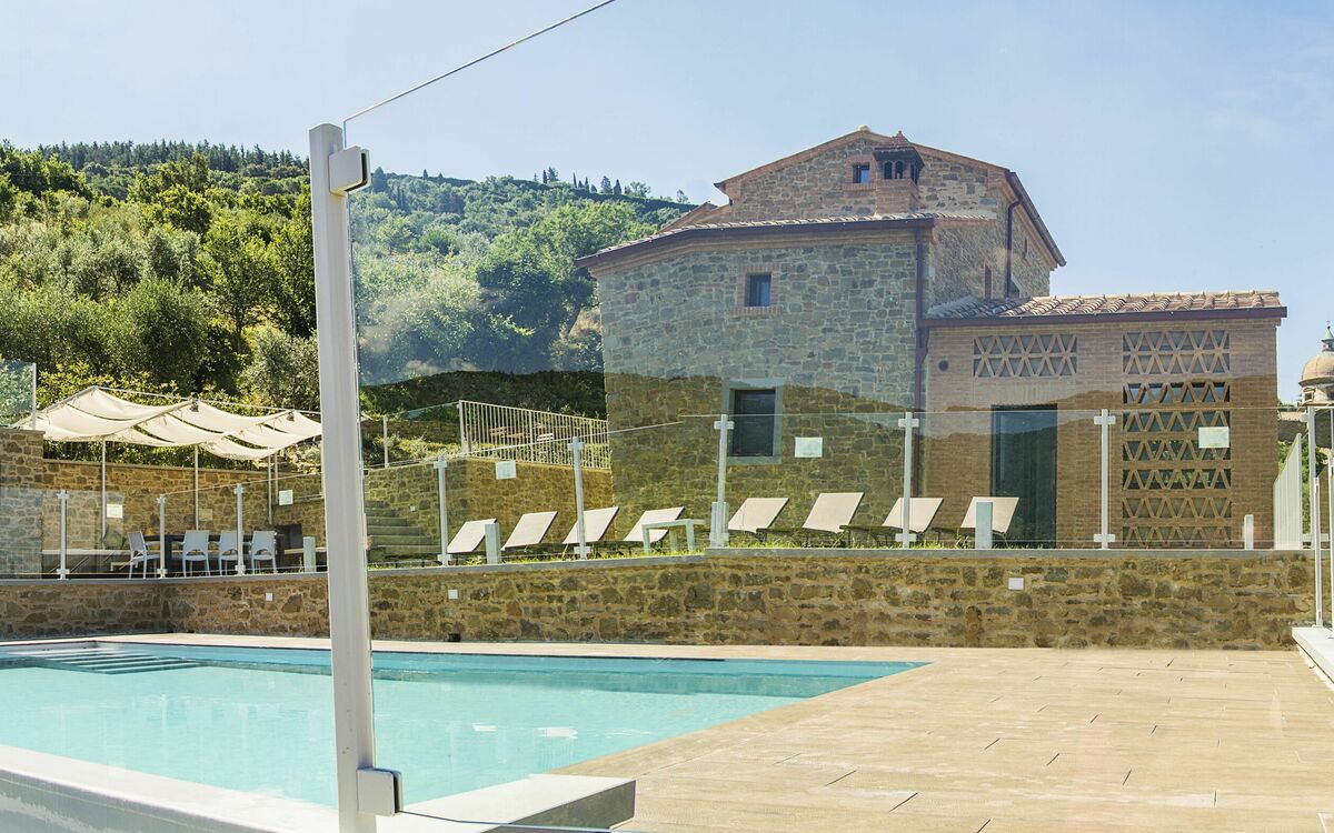Swimming pool and outdoor view