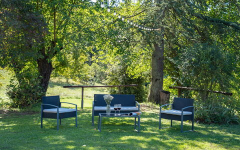 Villa Marina: Plante, Møbel, Skygge, Træ, Naturlige Landskab, Vegetationen, Udendørs Møbler, Græs, Udendørs Bench, Fritid