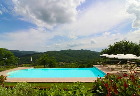 Borgo di Usciano: Sky, Vand, Himmel, Plante, Svømmepøl, Bygning, Blå, Azure, Træ, Naturlige Landskab