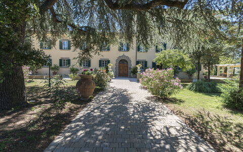 Villa Ivana - Cortona: Ejendom, Hus, Bygning, Træ, Estate, Ejendom, Hjem, Arkitektur, Himmel, Boligområde