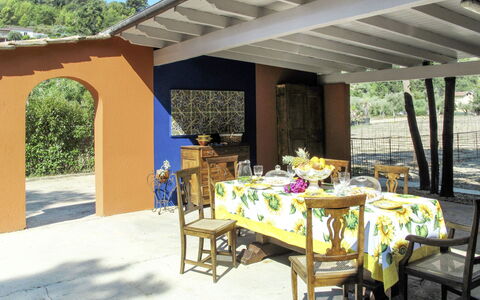 Villa Miró: Bord, Møbel, Plante, Ejendom, Blad, Botanik, Stol, Skygge, Træ, Indretning