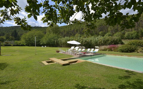 Villa San Lorenzo: Ejendom, Græs, Naturlige Landskab, Svømmepøl, Land Lot, Lawn, Fritid, Estate, Hus, Landskab