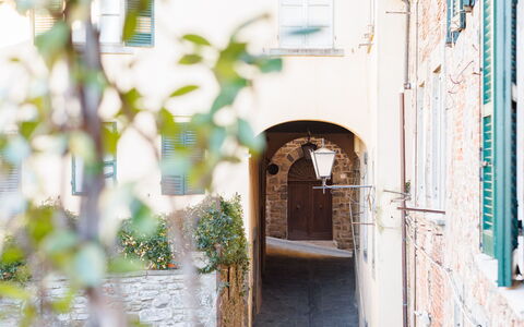 Appartamento Zefferini: Bygning, Plante, Træ, Hus, Vejbelægning, Facade, Vand, City, Vindue, Gyde