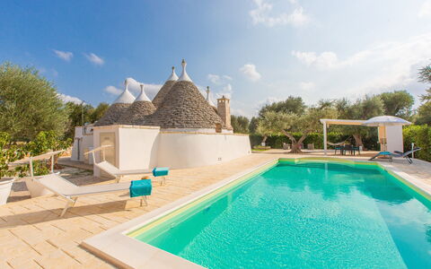 Trullo Del Mandarino: Ejendom, Svømmepøl, Bygning, Villa, Ejendom, Hus, Estate, Ferie, Fritid, Arkitektur