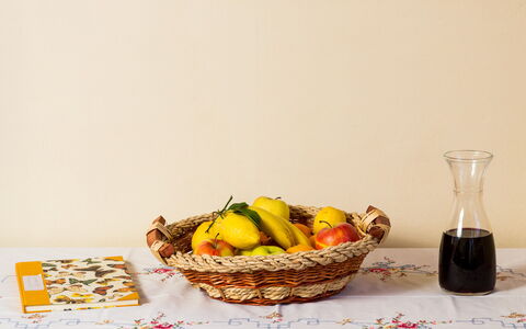 Casale Vacanze Il Granaio: Mad, Gul, Still Life Photography, Still Life, Banan, Fad, Kurv, Køkken, Vegetarmad, Frugt