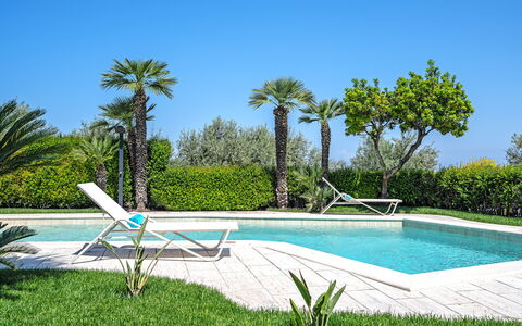 Villa Antonietta: Vand, Plante, Himmel, Daytime, Azure, Rektangel, Træ, Svømmepøl, Vegetationen, Udendørs Møbler