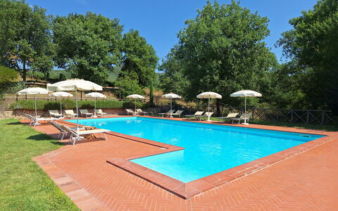Agriturismo L'incrociata: Svømmepøl, Udvej, Eco Hotel, Estate, Hacienda, Skygge, Udendørs Møbler, Have, Villa, Landscaping