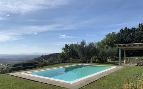 Villa Adelfa: Himmel, Vand, Sky, Svømmepøl, Azure, Rektangel, Naturlige Landskab, Skygge, Græs, Fritid