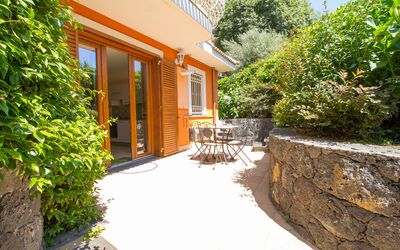 Suite Bilocale 2: Plante, Bygning, Ejendom, Vindue, Hus, Vejbelægning, Belysning, Vegetationen, Kvarter, Græs