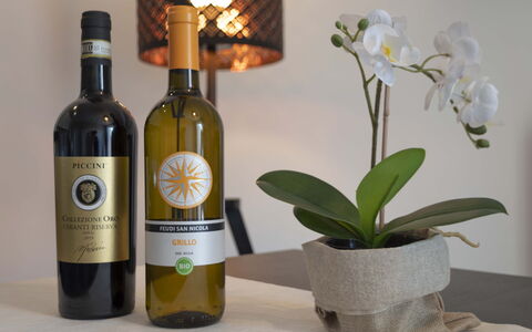 Novoli Suite Apartment: Plante, Blomst, Flaske, Drinkware, Stueplante, Blomsterkrukke, Vin, Glas Flaske