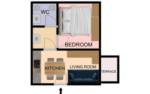 Fano Lighthouse: Soveværelse, Seng, Sengetøj, Sengetøj, Etage, Sengetøj, Bed Frame, Værelse, Pude, Skuffe