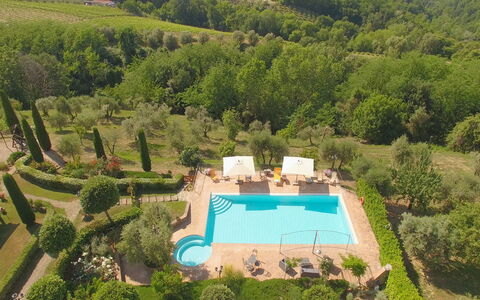 Villa i Colli: Vand, Plante, Træ, Naturlige Landskab, Svømmepøl, Vegetationen, Land Lot, Landskab, Græs, Ejendom