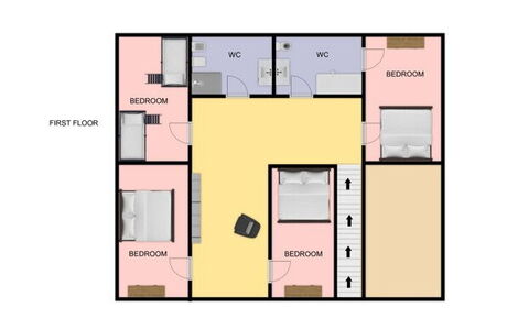 Casa Bellavista: Soveværelse, Design, Seng