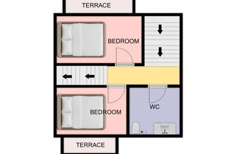 Casa Tramonti: Soveværelse, Seng, Sengetøj, Bed Frame