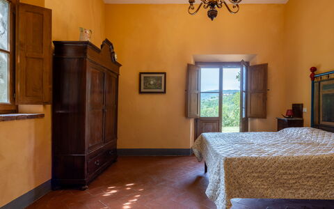 Villa Belvedere - Ambra: Møbel, Indretning, Gulvbelægning, Værelse, Loft, Etage, Soveværelse, Bejdse, Stol, Bed Frame