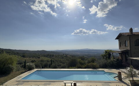 Villa Monticello: Vand, Himmel, Sky, Plante, Bygning, Daytime, Vindue, Lys, Azure, Svømmepøl