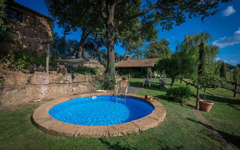 Casale Delle Papere, Pool, Romantic Holiday In Nep: Vand, Plante, Himmel, Blå, Svømmepøl, Azure, Bygning, Træ, Græs, Skygge