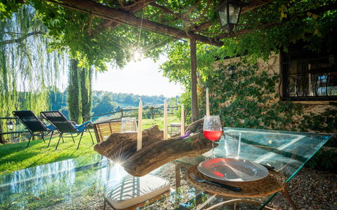 Casale Delle Papere, Pool, Romantic Holiday In Nep: Plante, Bygning, Vindue, Træ, Træ, Skygge, Stol, Udendørs Møbler, Fritid, Naturlige Landskab