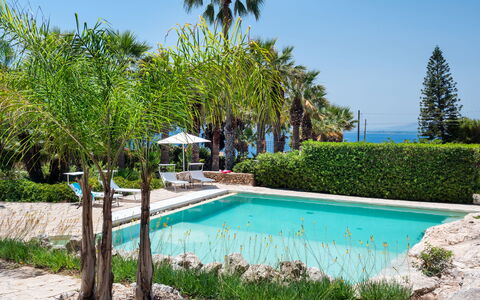 Villa Diamante - Siracusa, Sicilia: Vand, Plante, Himmel, Ejendom, Botanik, Azure, Natur, Svømmepøl, Naturlige Landskab, Vegetationen