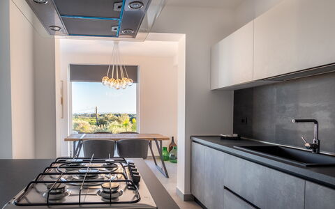 Eremita Villa Sicily: Ejendom, Køkkenvask, Cabinetry, Komfur, Countertop, Køkken, Håndvask, Indretning, Gaskomfur, Tap