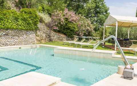Villa Montegattoli, Pool, Landscape, Wifi, Ac: Vand, Plante, Ejendom, Svømmepøl, Udendørs Møbler, Træ, Skygge, Græs, Fritid, Kompositmateriale