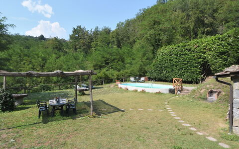 Casa Antelminelli: Plante, Himmel, Plantesamfund, Vand, Træ, Naturlige Landskab, Sky, Land Lot, Svømmepøl, Græs