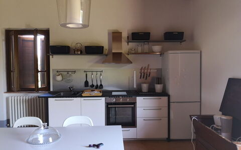 Villa Angelica: Cabinetry, Møbel, Countertop, Håndvask, Køkken, Træ, Husholdningsapparat, Belysning, Komfur, Arkitektur