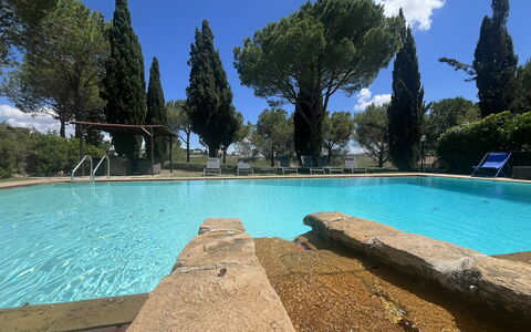 Maremma Retreat: Vand, Himmel, Sky, Svømmepøl, Træ, Azure, Plante, Rektangel, Skygge, Naturlige Landskab