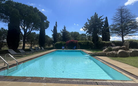Maremma Retreat: Vand, Himmel, Sky, Plante, Daytime, Ejendom, Træ, Azure, Svømmepøl, Rektangel