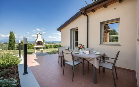 Villacolle 1, Poggio a Caiano, Hot Tub, Wifi, Ac: Bord, Plante, Himmel, Ejendom, Møbel, Vindue, Sky, Bygning, Azure, Blomsterkrukke