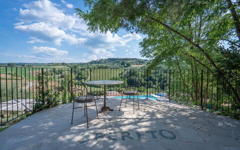 Correggiolo Spereto Apartment With Pool, Montaione: Plante, Sky, Himmel, Plantesamfund, Naturlige Landskab, Land Lot, Skygge, Træ, Offentlige Rum, Fritid