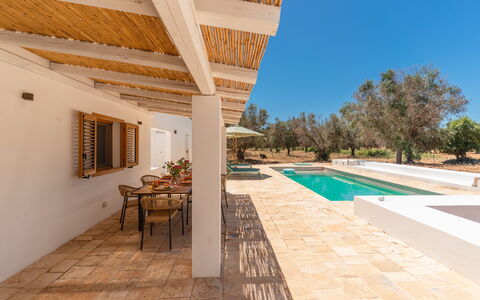 Villa Jolie: Svømmepøl, Estate, Skygge, Design, Flise, Udvej, Villa, Hacienda