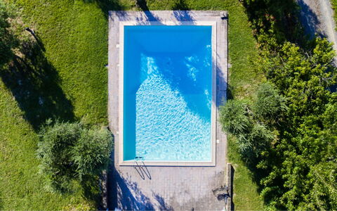 Podere Torre: Blå, Svømmepøl, Kompositmateriale, Fritid, Udvej, Backyard, Thermae, Eco Hotel, Water Feature