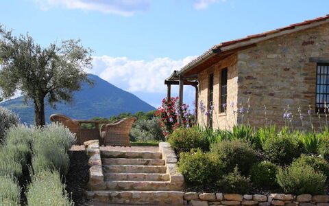 Villa del Cammino: Væg, Busk, Landskab, Landdistrikt, Sommerhus, Plantesamfund, Land Lot, Stenmur, Have