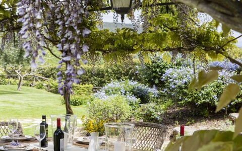 Villa Sibilla: Have, Møbel, Busk, Bord, Udendørs Bord, Skygge, Udendørs Møbler, Stol, Forår