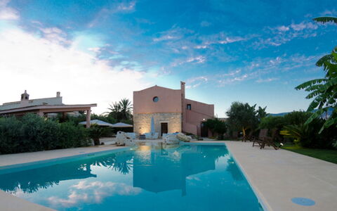 Villa dello Zingaro: Blå, Svømmepøl, Udvej, Estate, Hacienda, Eco Hotel, Water Feature, Villa, Landscaping