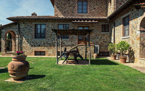 Il Roseto: Hjem, Estate, Sommerhus, Stuehus, Have, Gård, Villa, Hacienda, Lawn, Backyard
