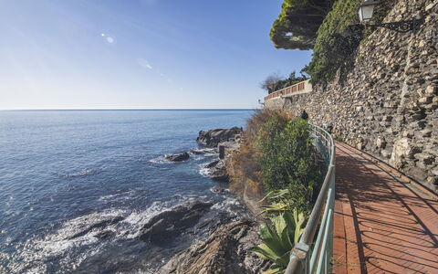 Green Home Seaside, Parking, Wifi, Ac, Genova Nerv: Vand, Krop Af Vand, Kyst, Coastal Og Oceaniske Landskabsformer, Hav, Horisont, Ocean, Kyst, Bank, Headland
