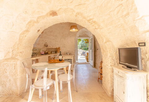 Trullo Della Quercia: Loft, Stue, Gips