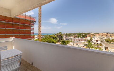 Sea View Apartment, Ac Gallipoli: Lejlighed, Altan, Skygge, Hotel