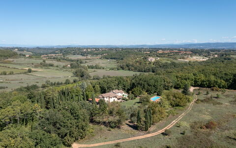 Casale del Timignano, Private Villa with Huge Gard: Naturligt Miljø, Vegetationen, Naturlige Landskab, Landskab, Fugleperspektiv, Luftfotografering, Almindeligt, Landdistrikt, Økoregion, Land Lot