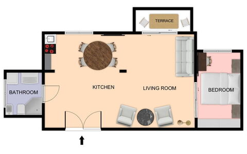 La Casa del Saggio: Møbel, Etage, Soveværelse, Seng, Værelse, Design, Lampe, Pude, Stue