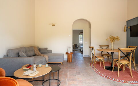 Feriebolig:&nbsp;Relais Badia a Passignano - Appartamento Chardonna