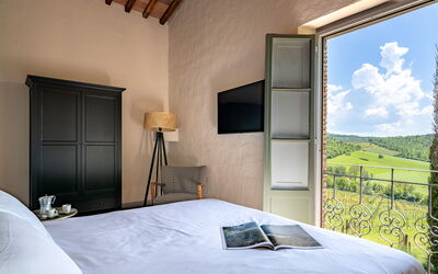 Feriebolig:&nbsp;Relais Badia a Passignano - Appartamento Moscato