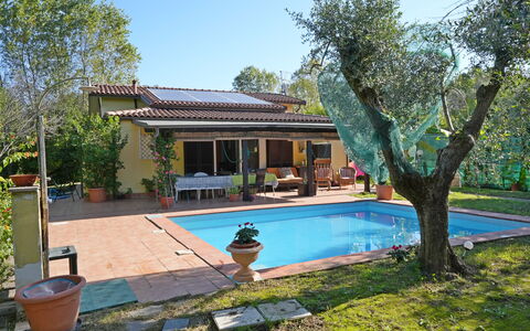 La Sevillana: Svømmepøl, Udvej, Eco Hotel, Hacienda, Skygge, Estate, Backyard, Villa, Have, Gård