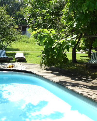 Chalet Fagarè, Pool, Sauna, Prosecco Hills: Svømmepøl, Udendørs Møbler, Møbel, Skygge, Backyard, Udvej, Have, Stol, Paraply, Fritid