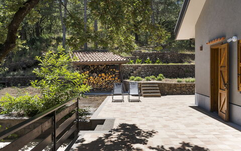 Casa Gibel: Kompositmateriale, Skygge, Have, Flise, Beton, Landscaping, Backyard, Gård, Gårdsplads, Design
