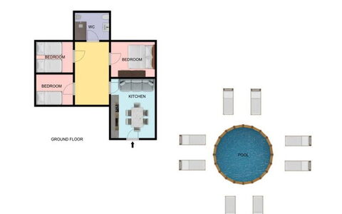 Villa Altavista: Design, Stue