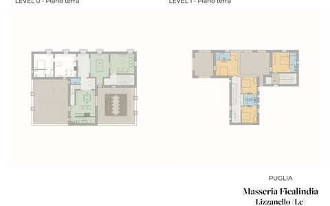 Masseria Ficalindia: Design, Stue